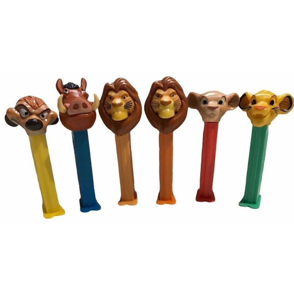 The Lion King Timon Pumba Simba Mufasa Nala Disney Pez Dispensers 6 loose retire